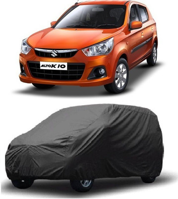 SHT Car Cover For Maruti Suzuki Alto K10 (Without Mirror Pockets)(Grey)