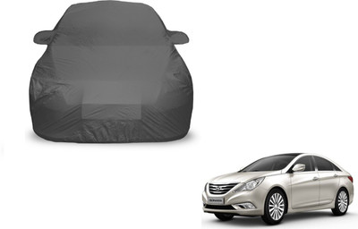 Auto Hub Car Cover For Hyundai Sonata Embera (With Mirror Pockets)(Grey)