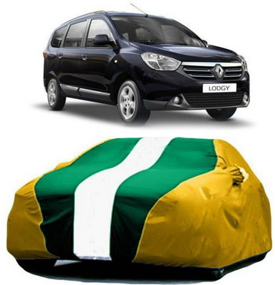 XGuard Car Cover For Renault Lodgy (With Mirror Pockets)(Yellow, Green)