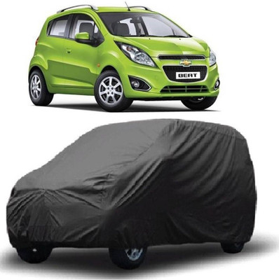 SHT Car Cover For Chevrolet Beat (Without Mirror Pockets)(Grey)