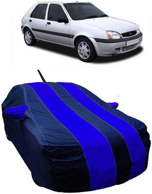 MoTRoX Car Cover For Ford Fiesta Old (With Mirror Pockets)(Blue)