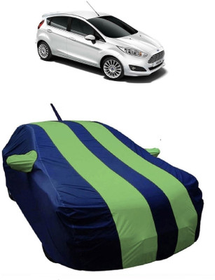 MoTRoX Car Cover For Ford Fiesta Sport (With Mirror Pockets)(Green)