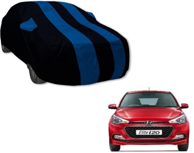 Auto Hub Car Cover For Hyundai i20 Active (With Mirror Pockets)(Black, Blue)