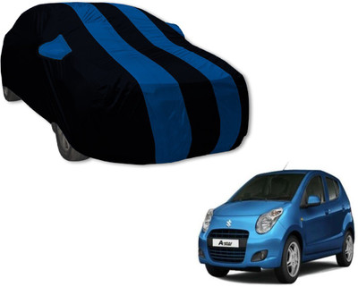 Auto Hub Car Cover For Maruti Suzuki A-Star (With Mirror Pockets)(Black, Blue)
