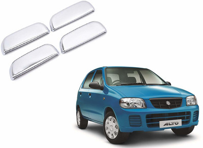 Uniqon (Set Of 4pc) Stylish Car Door Catch/Handle Cover Chrome Finishing (Silver) Color Auto Accessories Suitable For Alto Car Car Grab Handle Cover
