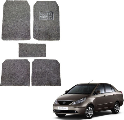 Oshotto Rubber, Plastic Standard Mat For  Tata Indigo(Black)