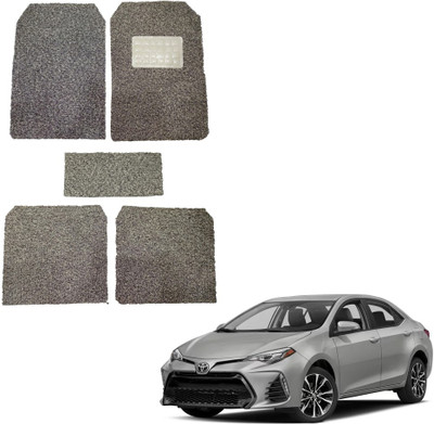 Oshotto Rubber, Plastic Standard Mat For  Toyota Corolla(Beige)