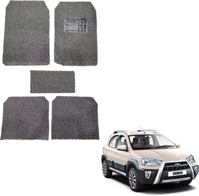 Oshotto Rubber, Plastic Standard Mat For  Toyota Etios Cross(Black)