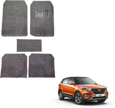 Oshotto Rubber, Plastic Standard Mat For  Hyundai Creta(Black)