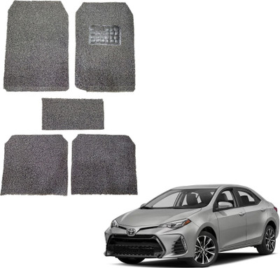 Oshotto Rubber, Plastic Standard Mat For  Toyota Corolla(Black)