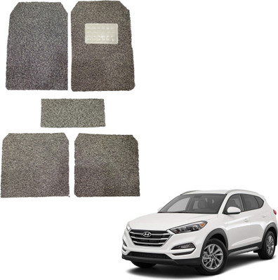 Oshotto Rubber, Plastic Standard Mat For  Hyundai Tucson(Beige)