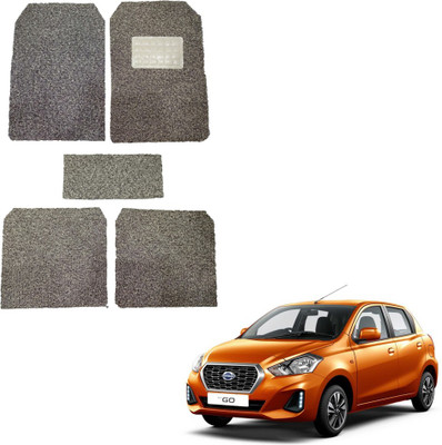Oshotto Rubber, Plastic Standard Mat For  Datsun Redi GO(Beige)