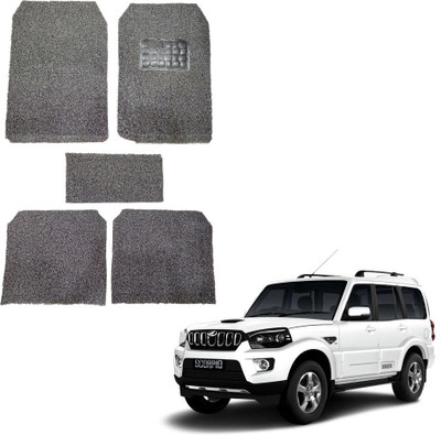 Oshotto Rubber, Plastic Standard Mat For  Mahindra Scorpio(Black)