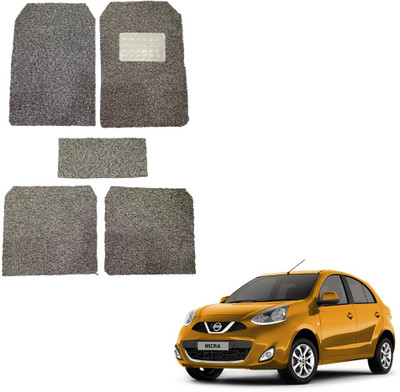 Oshotto Rubber, Plastic Standard Mat For  Nissan Micra(Beige)