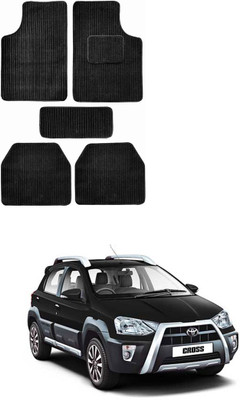 MATIES Fabric Standard Mat For  Toyota Etios Cross(Black)