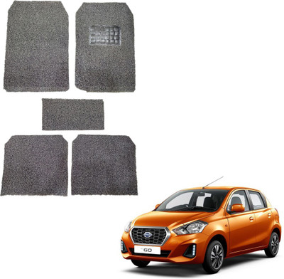 Oshotto Rubber, Plastic Standard Mat For  Datsun Redi GO(Black)