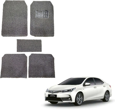 Oshotto Rubber, Plastic Standard Mat For  Toyota Corolla Altis(Black)