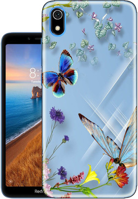SNAZZY Back Cover for Mi Redmi 7A(Blue, Shock Proof, Silicon, Pack of: 1)