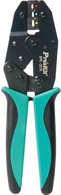 Proskit 6PK-301R Vinyl Insulated Push On Terminal W/O Copper Sleeve Crimping Tool (220mm)| Manual Crimper