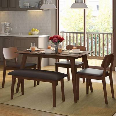 Urban Ladder Lawson Solid Wood 4 Seater Dining Table