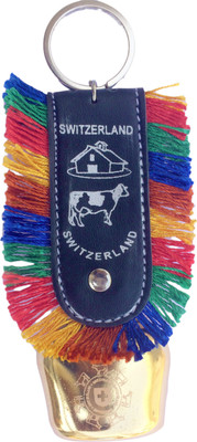 crystofalcan GL feng shai swiss cow bell ,DDLJ cowbell,vastu bell 4 inch Key Chain