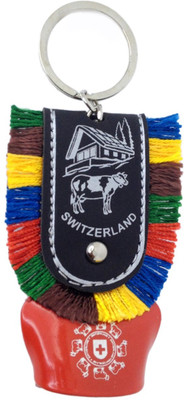 K9 CRYSTAL PRODUCTS Red Cow Bell Key Chain