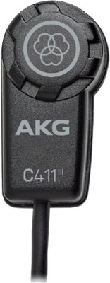 AKG C411 PP High-Performance Miniature Condenser Vibration Pickup with MPAV Standard XLR Connector Microphone