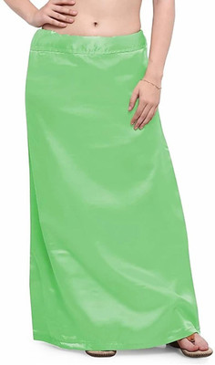 PKYC AM-PistaGrnSP44 Satin Blend Petticoat(Medium)