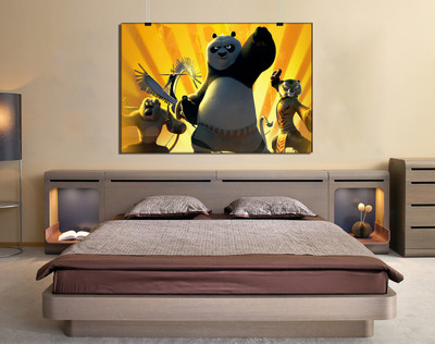 GWSJ-13407 Printed Kung fu Panda Canvas Art(20 inch X 44 inch)