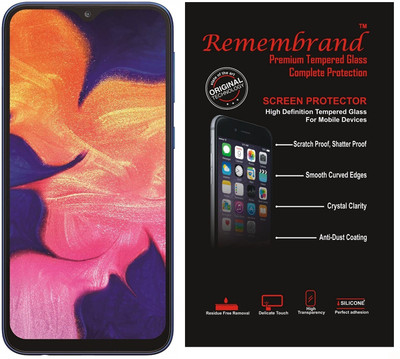 Remembrand Tempered Glass Guard for Samsung Galaxy A10(Pack of 1)
