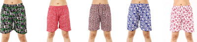 MUKHAKSH Printed Women Multicolor Regular Shorts
