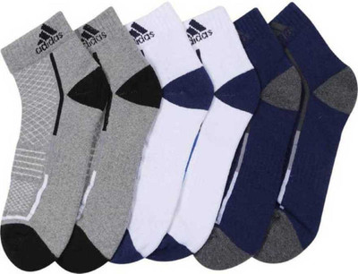 ADIDAS Men & Women Color Block Ankle Length(Pack of 3)