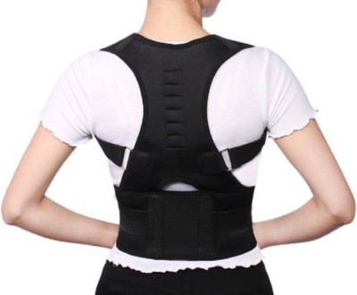 MOOZICO Real Doctors Plus Posture Support Brace Belt Back Brace Support Belt Posture Corrector(Black)