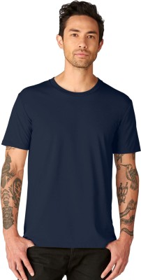 Bluehaaat Solid Men Round Neck Black T-Shirt