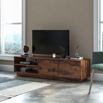 Buy Urban Ladder Sheesham Wood Solid Wood TV Entertainment Unit