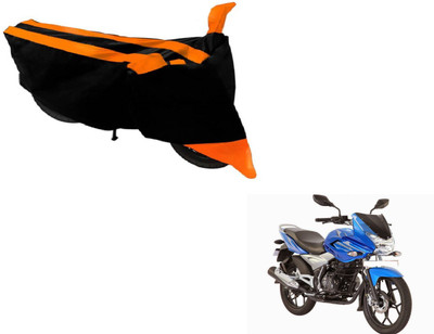 Amanzo Two Wheeler Cover for Bajaj(Discover 150 f, Black, Orange)