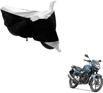Amanzo Two Wheeler Cover for Suzuki(GS 150R, Black, Silver)
