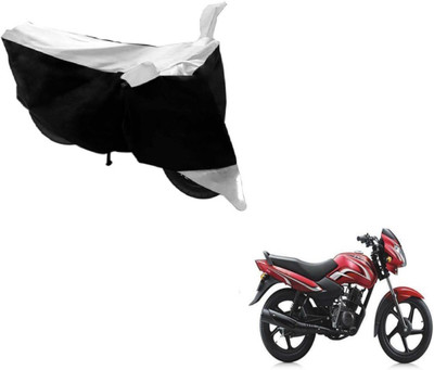 Amanzo Two Wheeler Cover for TVS(Sport, Black, Silver)