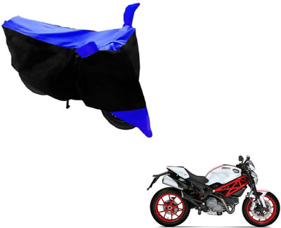 MOCKHE Two Wheeler Cover for Ducati(Monster 796 S2R, Black, Blue)