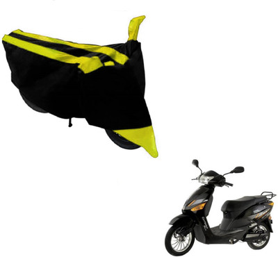 NIKS Two Wheeler Cover for Hero(Electric Zippy, Black, Yellow)