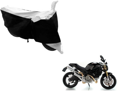 Flipkart SmartBuy Two Wheeler Cover for Ducati(Monster 82, Black, Silver)