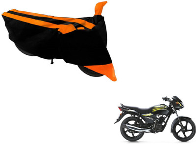 Amanzo Two Wheeler Cover for TVS(Star City, Black, Orange)
