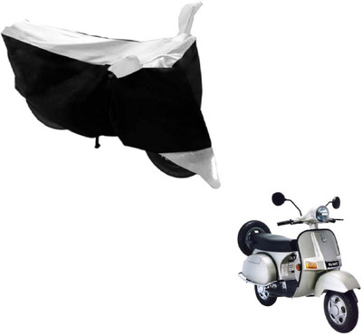 MOCKHE Two Wheeler Cover for Bajaj(Black, Silver)