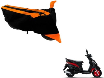 Amanzo Two Wheeler Cover for Mahindra(Rodeo, Black, Orange)