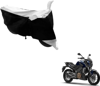 Amanzo Two Wheeler Cover for Bajaj(Dominar, Black, Silver)