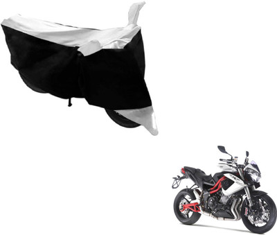 MOCKHE Two Wheeler Cover for DSK Benelli(TNT R, Black, Silver)