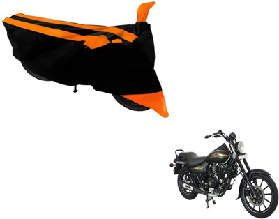 Amanzo Two Wheeler Cover for Bajaj(Avenger 220 Street, Black, Orange)