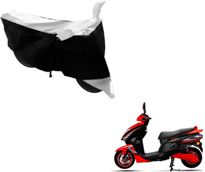 MOCKHE Two Wheeler Cover for Kinetic(Nova, Black, Silver)