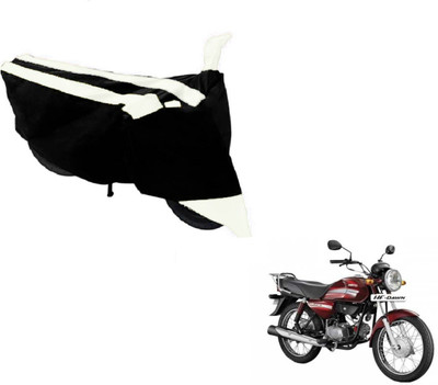 MOCKHE Two Wheeler Cover for Hero(HF Dawn, Black, White)