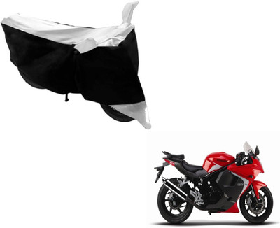 MOCKHE Two Wheeler Cover for Hyosung(GT250R, Black, Silver)